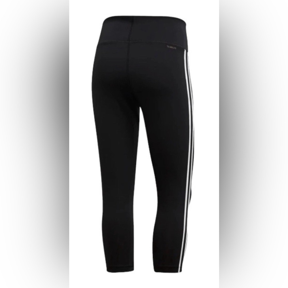 Adidas | Women's Design 2 Move 3/4-Length Black & White Tights | Size Large| NWT - Picture 2 of 11